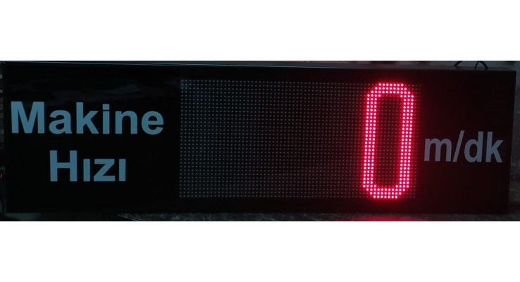 40x133 CM LED MODBUS MESAJ GÖSTERGE PANOSU